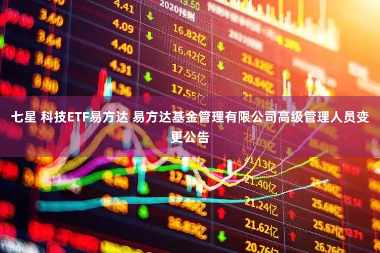 七星 科技ETF易方达 易方达基金管理有限公司高级管理人员变更公告